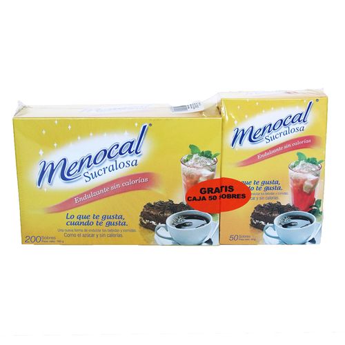 MENOCAL SUCRALOSA *200U + SUCRALOSA *50U