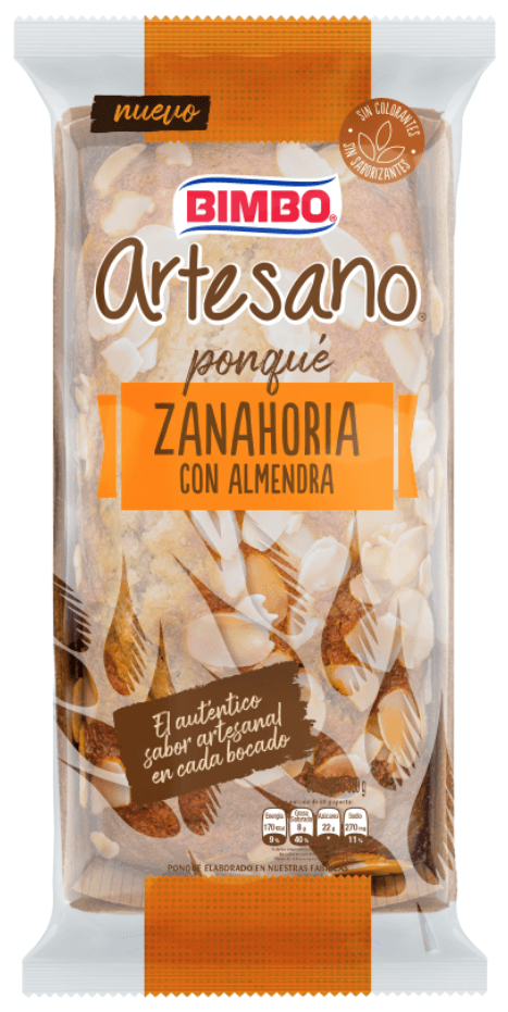 PONQUE ZANAHORIA ALMENDRA BIMBO  x 355GR