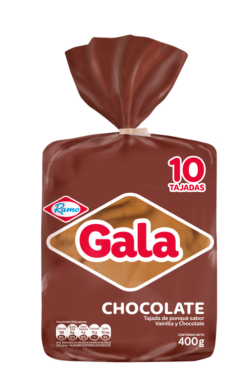 PONQUE RAMO BLOQUE GALA CHOCOLATE x400GR