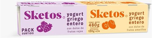 YOGURT SKETOS SURTIDOS 4UND*480GR