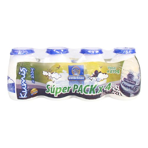 KUMIS COLACTEOS PACK  x  4 UNDS
