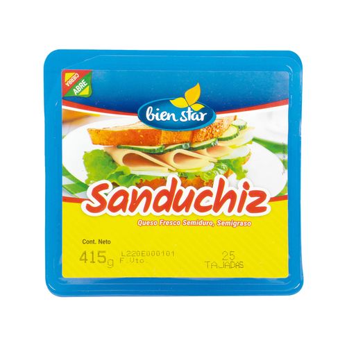 QUESO SANDUCHIZ  x 25 TAJ BIEN STAR