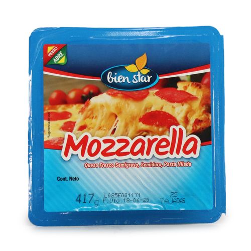 QUESO MOZZARELLA TAJADO*25TAJD BIENSTAR