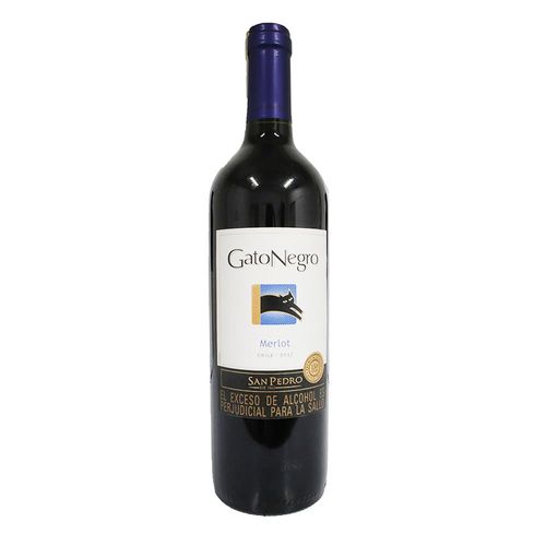 VINO TTO MERLOT GATO NEGRO  x 750ML