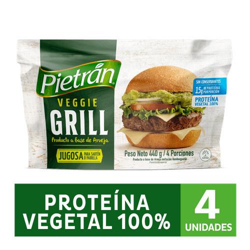 HAMBURGUESA PIETRAN VEGGIE GRILL*440GR