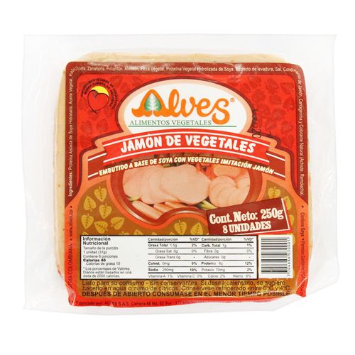 JAMON DE VEGETALES ALVES  x 250GR