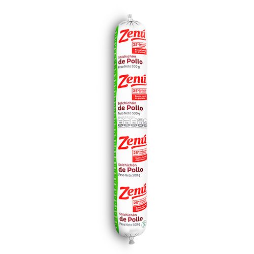 SALCHICHON POLLO ZENU*500GR