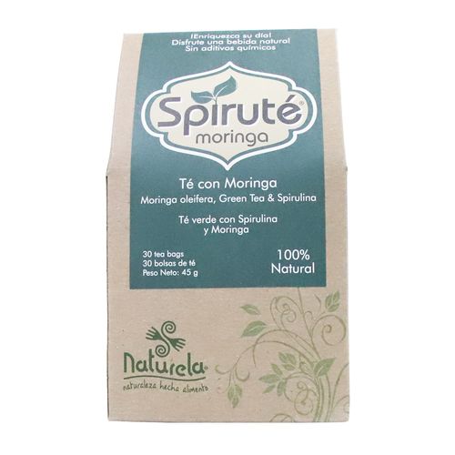 TE MORINGA NATURAL SPIRUTE 30 BOL 45GR
