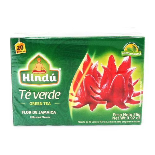 TE VERDE CON FLOR DE JAMAICA  x 20GR