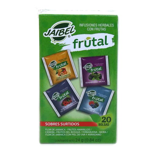 AROMATICA FRUTAL SURTIDA JAIBEL  x 20UND