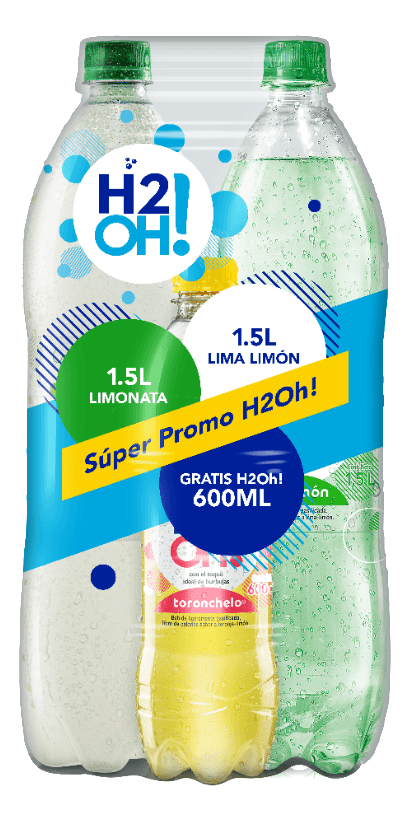 DUO AGUA H2OHL 2U x1.5LT+H2OH PET 600ML