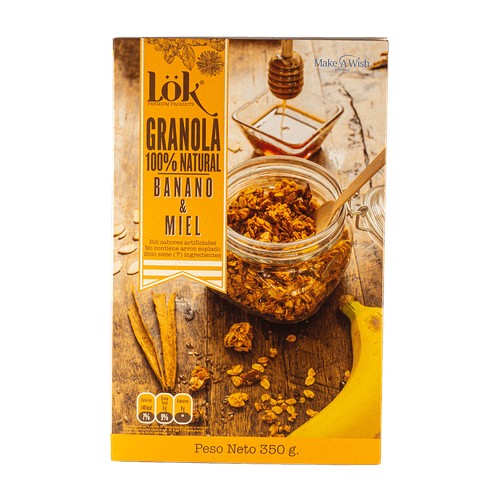 GRANOLA BANANO Y MIEL LOK*350GR