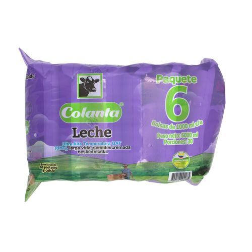 LECHE UHT DESLACT COLANTA 1000ML x 6U