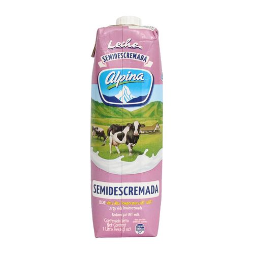 LECHE SEMIDESCREMADA CAJA ALPINA*1000ML