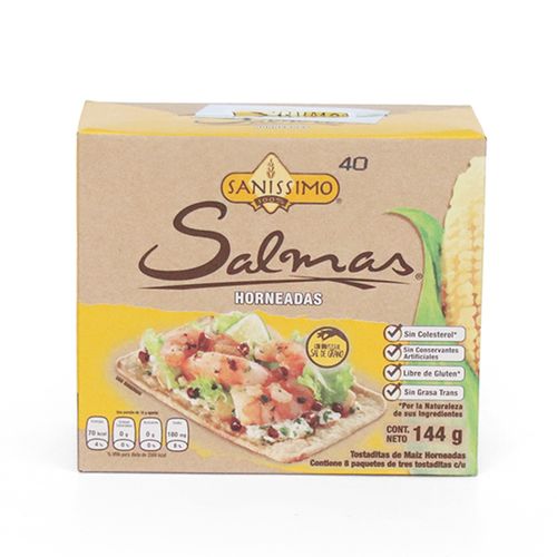 TOSTATIDA  MAIZ SALMAS SANISSIMO *140 gr