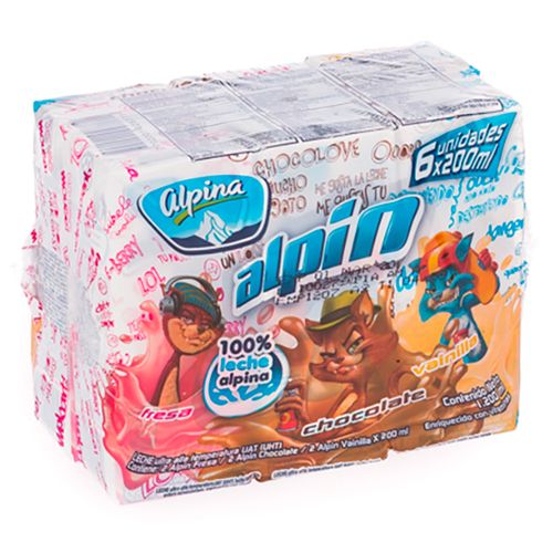 ALPIN SURTIDO UHT X 6  x 200 ML