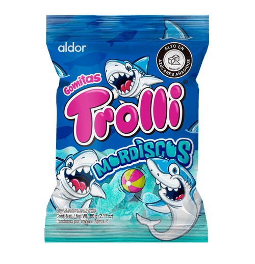 GOMAS TROLLI MORDISCOS BOLSA*60GR