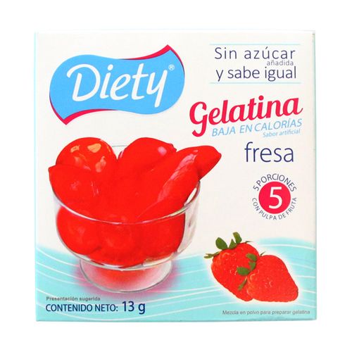 GELATINA DIETY FRESA  x 13GR