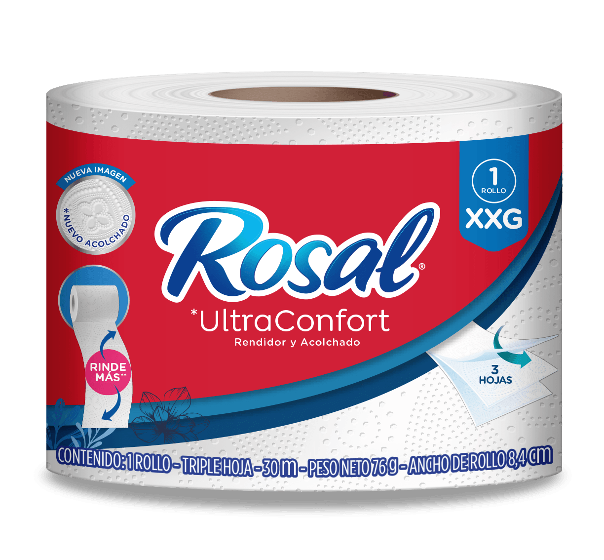 Toalla Cocina Rosal Rollo 80 Hojas 