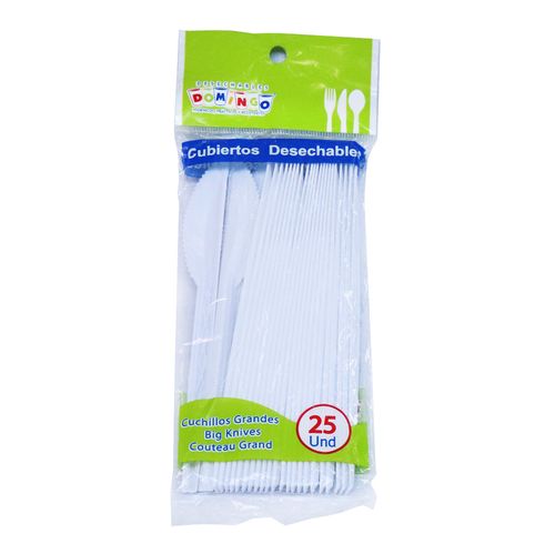 CUCHILLO DESECHABLE  x 25