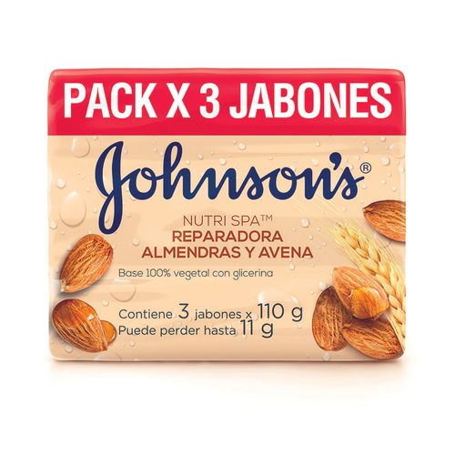 JABON JOHNSONS BARRA AVENA 3UND*110GR