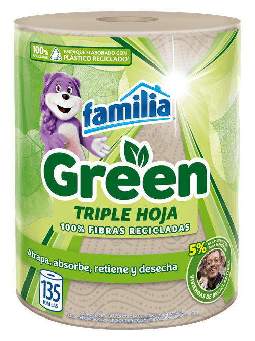 TOALLA COCINA FAMILIA GREEN*1UND