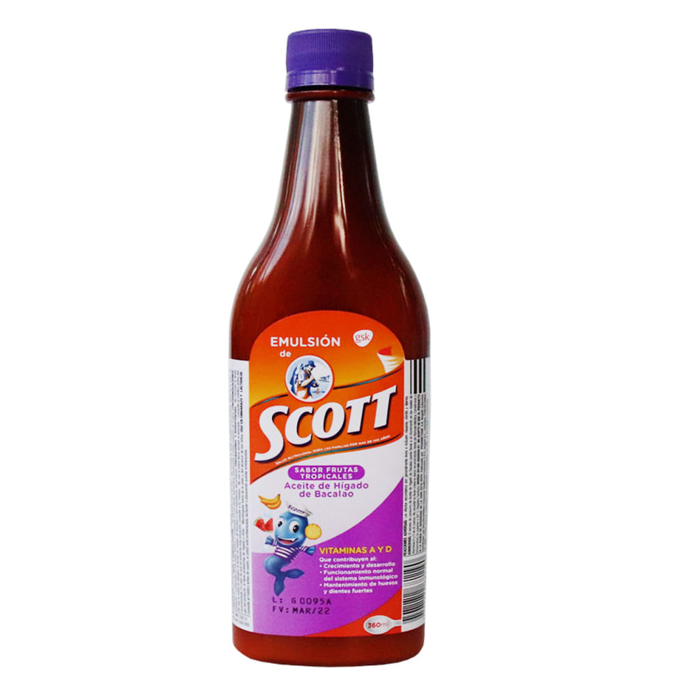 Comprar Emulsión Scott Sabor Tradicional Frasco 360 mL Farmalisto