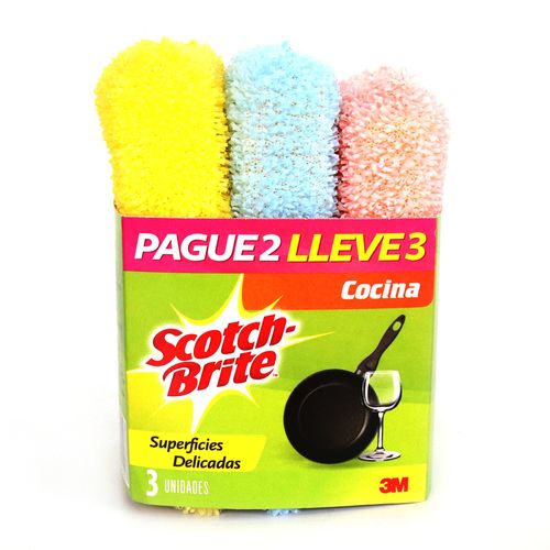 ESPONJA  CURLY SCOTH BRITE PAG 2 LLEV 3