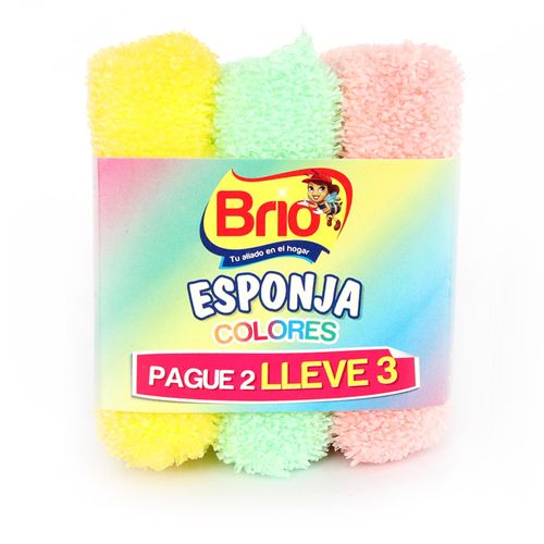 ESPONJA COLORES BRIO PG2 LLEV3