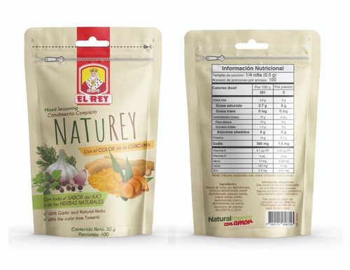 CONDIMENTO EL REY NATUREY*50GR