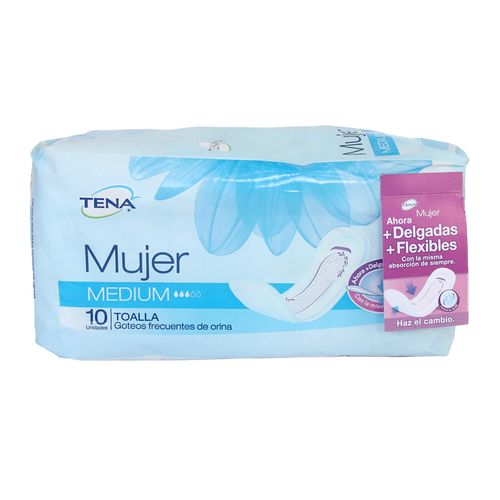 PAÑAL TENA MUJER X 10 UND