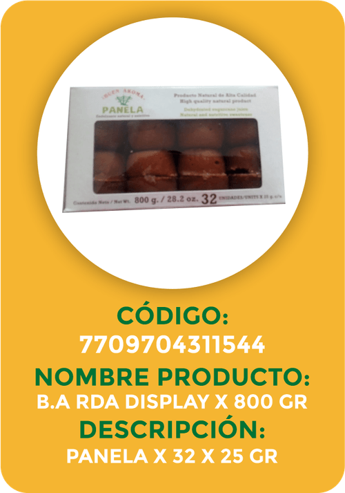 PANELA REDONDA BUEN AROMA 32UNx800GR
