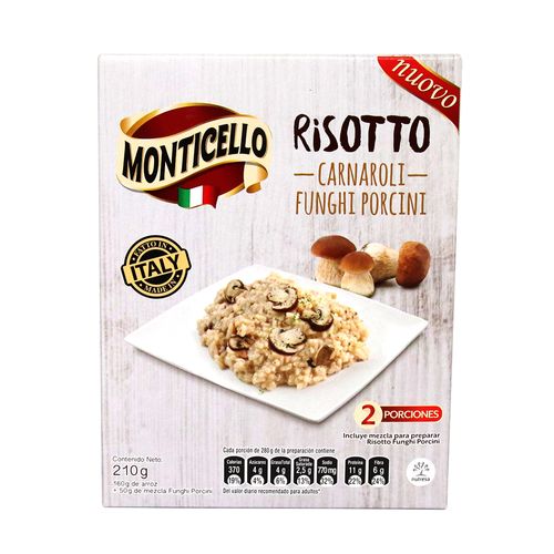 RISOTTO FUNGHI PORCINI  MONTICELLO*210G