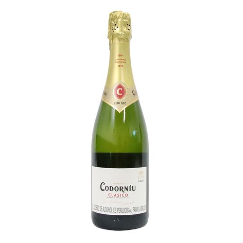 VINO CODORNIU CLASIC SEMISECO BOT *750ML