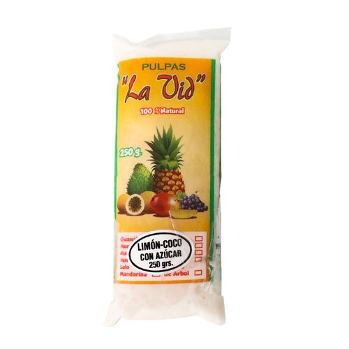 PULPA DE LIMON CON COCO LA VID x 250GR
