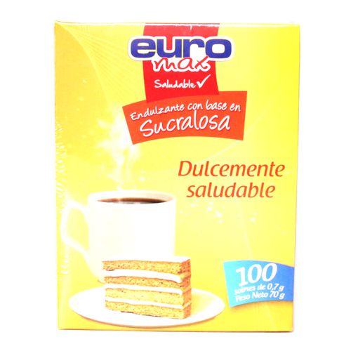 ENDULZANTE EUROMAX CAJA  x 100 SOBRES