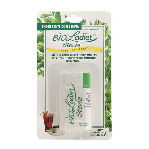BIOLADIET STEVIA DISPLAY  x 150 TABLETAS