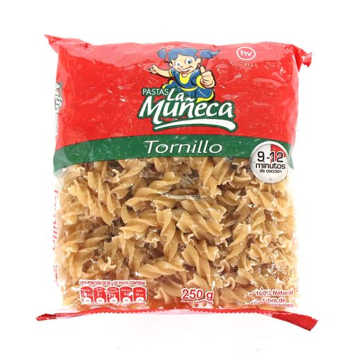 PASTAS TORNILLO LA MUNECA  x 250GR