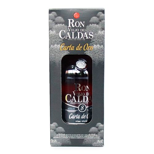 RON VIEJO DE CALDAS CARTA DE ORO *375 ML