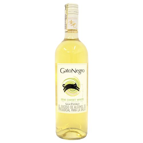 VINO BLANCO SEMI SWEET GATO NEGRO*750ML
