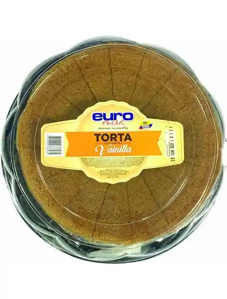 TORTA CON SABOR A VAINILLA EUROMAX*870GR