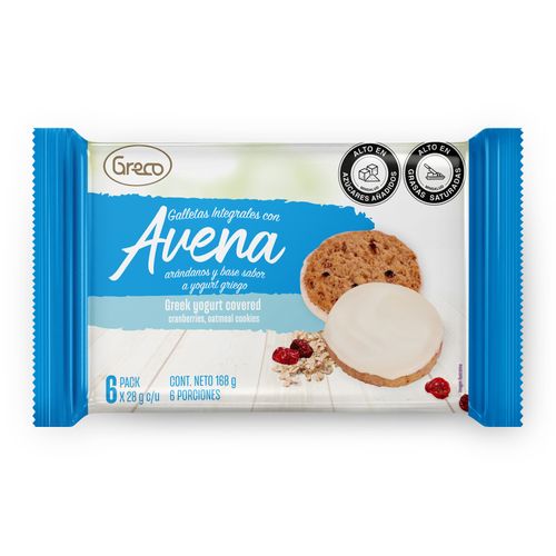 GALLETAS SALUD INTEG AVENA GRECO X 168GR