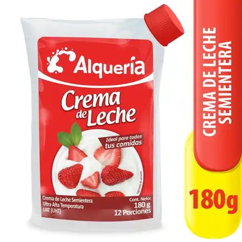 CREMA LECHE ALQUERIA SEMIENTERA*180GR