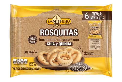 ROSQUITAS HORNEADAS CHIA SANISSIMO*120GR