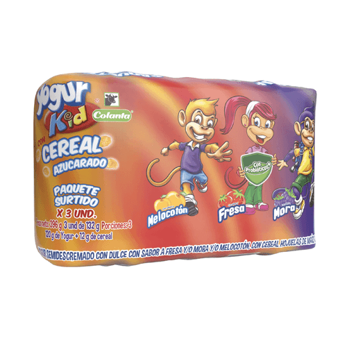 YOGUR KID CEREAL COLANTA X3UND  x 132GR