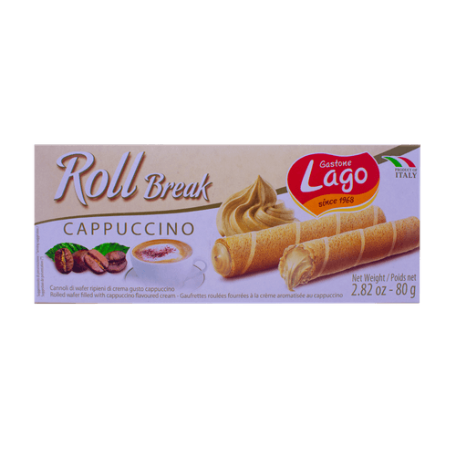 BARQUILLO CAPUCHINO GASTONE LAGO X 80GR