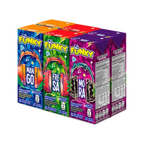 REFRESCO FUNKY SURTIDO X6*200ML