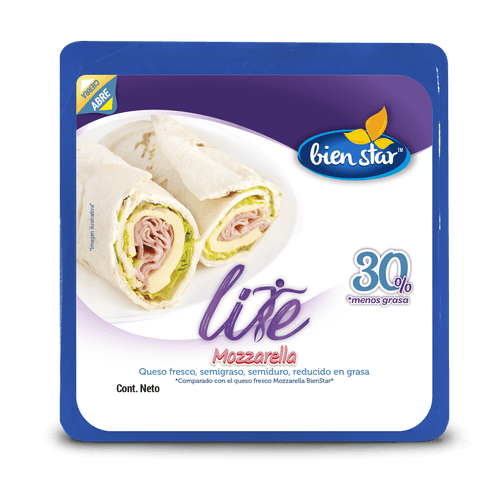 QUESO BIEN STAR MOZZARELLA LITE*239GR
