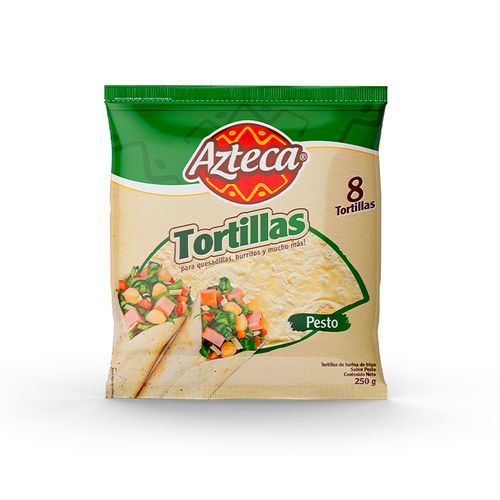TORTILLAS AZTECA PESTO*250GR