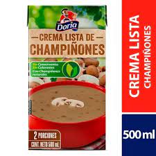 CREMA LISTA DORIA CHAMPIÑONES x500 ML